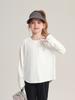 Pudding Haru Roupas Infantis Camiseta Esportiva de Manga Comprida para Meninas 2025 Nova Roupa Infantil com Proteção Solar Camiseta Feminina Tesouro Solta Ventilada
