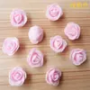 3,0 cm flor rosa artificial de espuma PE guirlanda de flores decorativa de mão com flor flor artificial cabeça de flor pequena