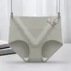 Venta al por mayor de fábrica 95% algodón artemisa tiro medio estampado color liso control de abdomen transpirable levantamiento de glúteos talla grande bragas para mujer