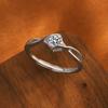 Anillo Beso de Ángel de Plata de Ley S925 para Mujer, Lujo Ligero, Gama Alta, Nicho, Anillo Abierto en Forma de Corazón, Anillo de Dedo Índice de Moda