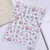 Pegatinas de Uñas Dibujos Animados Lindos Cachorro West Highland Relieve 3D DIY Funda de Teléfono Taza de Agua Pegatinas de Uñas CCD Decoración