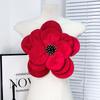 Tecido Direto da Fábrica Exagerado Cor Sólida Flor Broche Pino Decorativo Jaqueta Top Vestido Acessórios