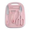 Conjunto Personalizado de Facas para Suplementos Alimentares, Conjunto de Facas de Aço Inoxidável para Cozinha, Faca de Cozinha Doméstica, Tábua de Corte, Conjunto de Facas para Frutas, Conjunto de Quatro Peças