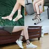 Calcetines de dibujos animados primavera y verano primavera y verano boca profunda calcetines de cristal transparente calcetines invisibles para mujer venta al por mayor de fábrica
