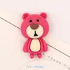 Oso Fresa Accesorios de Resina DIY Funda de Teléfono Imán para Refrigerador Caja de Almacenamiento Colgante para Llavero Materiales Pulsera