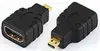 Adaptador de Teléfono HDMI Macho a Hembra con Carcasa de Aluminio Convertidor HDMI Extensión USB 3.0 Hembra a Hembra para Consolas de Juegos