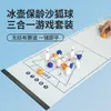 Conjunto de curling de mesa, boliche e pebolim - um brinquedo três em um para crianças, projetado para jogos interativos de mesa e atividades esportivas multijogador, adequado para alunos do ensino fundamental