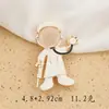 Broche Creativo de Dibujos Animados Doctor Enfermera Pin Médico Hebilla de Toalla de Seda con Goteo de Aceite Insignia Joyería Lindo Broche de Alta Gama