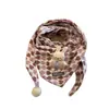 Cachecol para Bebê Outono/Inverno Novo Estilo Padrão Coração de Diamante Cachecol Triângulo de Camada Dupla para Meninos e Meninas, à Prova de Vento e Quente, Versão Coreana