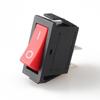 Interruptor basculante KCD3-101 2 pinos 2 posições abertura 13*31mm branco vermelho preto sólido transparente 15A/250V