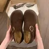 2026 cm zapatos casuales para mujer con altura aumentada y suelas gruesas nueva moda de otoño estilo de cobertura total retro antideslizantes color camel