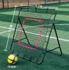 Red de rebote de fútbol, tabla de rebote plegable, equipo ajustable para entrenamiento de pases y tiros, red de rebote para fútbol