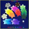 Niños de Preescolar y Estudiantes Papel Cartón con Forma de Corazón Redondo, Estrella de Cinco Puntas, Flor de Ciruelo de Colores Papel de Colores Papel de Origami Recorte de Papel