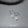 Pendientes geométricos de circón ovalado minimalistas de alta gama, temperamento, personalidad, nueva moda, pendientes de fábrica, venta al por mayor