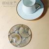 Posavasos de 10 cm Posavasos de PVC Base para Café Posavasos Navideño Posavasos Impermeable Aislamiento Térmico Manteles Individuales para Vajilla