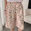 Shorts Masculino, Novo Estilo de Verão Calça Pijama de Algodão e Seda, Estilo Fino Que Pode Ser Usado Fora, Calça Estampada de Cinco Quartos, Calça de Praia Solta Tamanho Grande