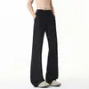 Calça Reta Estilo Americano, Versátil e Estilosa, com Caimento Solto, Calça Casual Plissada de Verão para Homens, Marca da Moda, Fina e com Bom Caimento