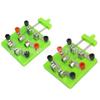 Interruptor de Lâmina Dupla e Dupla Ação Equipamento Experimental de Circuitos em Série e Paralelo da Série de Física e Eletricidade para Ensino Fundamental e Médio Interruptor de Dupla Ação