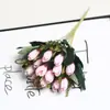 14 Flores Artificiais de Botão Pequeno, Flores Artificiais, Flores para Decoração de Mesa de Casa, Materiais de Decoração DIY Feitos à Mão, Transfronteiriço