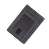 Portatarjetas Antirrobo RFID de una Pieza Portatarjetas de Identificación Multifuncional de Gran Capacidad Portatarjetas de Cuero texturizado Ultradelgado