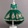 Vestido de princesa para niñas, vestido ligero de lujo de nicho, vestido de actuación de piano de alta gama, vestido de niña de las flores para boda, vestido de verano