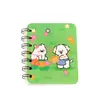 Cuaderno Espiral Cachorro de Dibujos Animados Bloc de Notas de Bolsillo Portátil Papelería Regalo de Recompensa Cuaderno Pequeño A7 Regalo Pequeño
