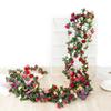 Yilun Flor 45 Enredaderas de Rosas Artificiales para Decoración de Arcos de Boda y Hogar, Enredaderas Falsas de Peonías para Arreglos de Interior