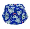Sombrero de pescador para niños transfronterizo verano nuevo sombrero para el sol sombrero con estampado de dibujos animados sombrero para el sol para bebé venta al por mayor T492