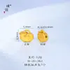 Puzuo Retención de Color Fuerte Método Antiguo Oro Arena Accesorios DIY Vaina de Loto Calabaza Flor de Durazno Ruyi Colgante Cruzado Pulsera Encanto