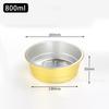 Empaque desechable para catering para llevar y caja selladora cadena de frío empaque prefabricado de verduras caja de aluminio dorado de alta gama lonchera de papel de estaño