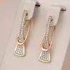 Nuevos Pendientes de Alta Gama al por Mayor de Cao Shi para Mujer, Joyería Elegante y con Estilo del Fabricante, Pendientes de Circonita Microincrustada