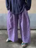[Em Estoque] Calça Casual Floral Doce Estilo Coreano para Mulheres, Calça Longa para Verão, Calça para Caminhada, Calça Ampla para Casa para Uso Externo