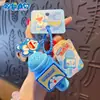 Llavero Colgante Auténtico de Micrófono de Doraemon Dibujos Animados Gato Jingle Juguete para Niños Colgante para Mochila Escolar Pequeño Regalo
