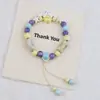 Pulsera de Cerámica Jingdezhen al por mayor, Pulsera de Círculo Único, Nuevo Estilo Chino, Pulsera Linda Pequeña Fresca, Pulsera para Puesto Callejero, Mercado Nocturno para Mujeres