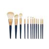Ventas directas de fábrica Juego de brochas de maquillaje Cangzhou Seiko pelo suave polvo suelto sombra de ojos corrector brocha antibacteriana estuche de cuero portátil juego profesional completo de herramientas de belleza