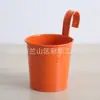 Macetas Colgantes de Metal Transfronterizas con Ganchos para Balcón de Casa, Cubos Pequeños para Flores, Macetas Colgantes de Jardín