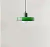 Candelabro vintage transfronterizo para comedor Memphis, Candelabro pequeño nórdico color crema para sala de estar, barra de bar, Lámpara de cristal Bauhaus para mesita de noche