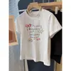 Camiseta con Estampado de Estrellas Marinas y Lazo Estilo Nicho para Mujer Verano Casual Holgada Aspecto Adelgazante Top Básico Algodón Puro Hombro Derecho Mangas Cortas