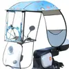 Toldo para Motocicleta Nuevo Toldo Desmontable para Coche Eléctrico Cubierta de Parabrisas Paraguas Especial para Coche a Batería Protección Solar