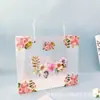 Bolsa Tote Transparente de Plástico PP Fosco Bolsa de Presente de Noivado de Alto Padrão Embalagem de Presente de Aniversário de Bebê Bolsa de Presente