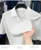 Camiseta de Manga Corta con Estampado de Piña de Verano para Hombre 100% Algodón Puro Transpirable Camisa Polo Color Sólido Cuello de Solapa Top Tejido de Manga Media para Hombre
