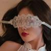 Accesorios para lencería sexy máscara de ojos sexy tocado blanco negro venta al por mayor de fábrica artículos de encaje sexy transparentes W23