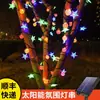 Luzes de Fio Bolha Estrela Solar para Exterior à Prova d'Água Luzes Coloridas Luzes Decorativas para Pátio Arranjo de Jardim Tira de Luz Estrela