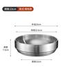 Tazón de fideos fríos estilo coreano acero inoxidable engrosado doble capa tazón para arroz mixto para barbacoa tazón para ramen estilo japonés venta al por mayor comercial tazón grande para sopa