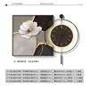 Piedra Llega a Restaurante de la Suerte Pintura Decorativa con Reloj Lujo Ligero Sensación de Gama Alta Pintura de Pared para Comedor Reloj de Pared Simple Transfronterizo