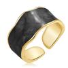 Anillo retro con apertura de nube transfronteriza, aleación de moda para mujer, textura de mármol creativa, joyería simple de alta gama para hombres
