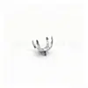 Liga de titânio ASTM F-136 8mm, 8,3mm base oca de fundo redondo G23 titânio rosca interna joia para piercing cabeça