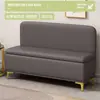 Banco para trocar de sapato para uso doméstico na sala de estar, banco sofá moderno de luxo leve com encosto, adequado para quarto, com função de armazenamento, banco longo montado na parede