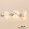 Cachorro de Flocado Tridimensional Creativo DIY Llavero de Pegamento Cremoso Joyería Adornos de Escritorio para Coche Accesorios de Resina de Dibujos Animados