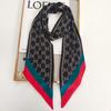 Bufanda de Seda Diagonal Estilo Nuevo Otoño 2026 Versión Coreana Estampada Versátil Bufanda para Cuello Correa para Bolso Diadema Larga para Mujeres
